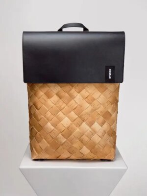 Siena Woven Leather Backpack